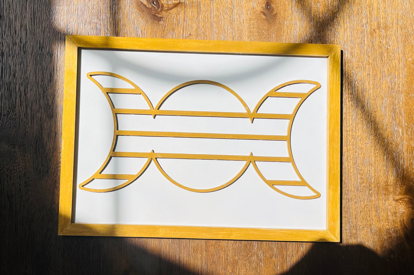 Triple Moon Wall Art - Sacred Lunar Symbolism for Your Space