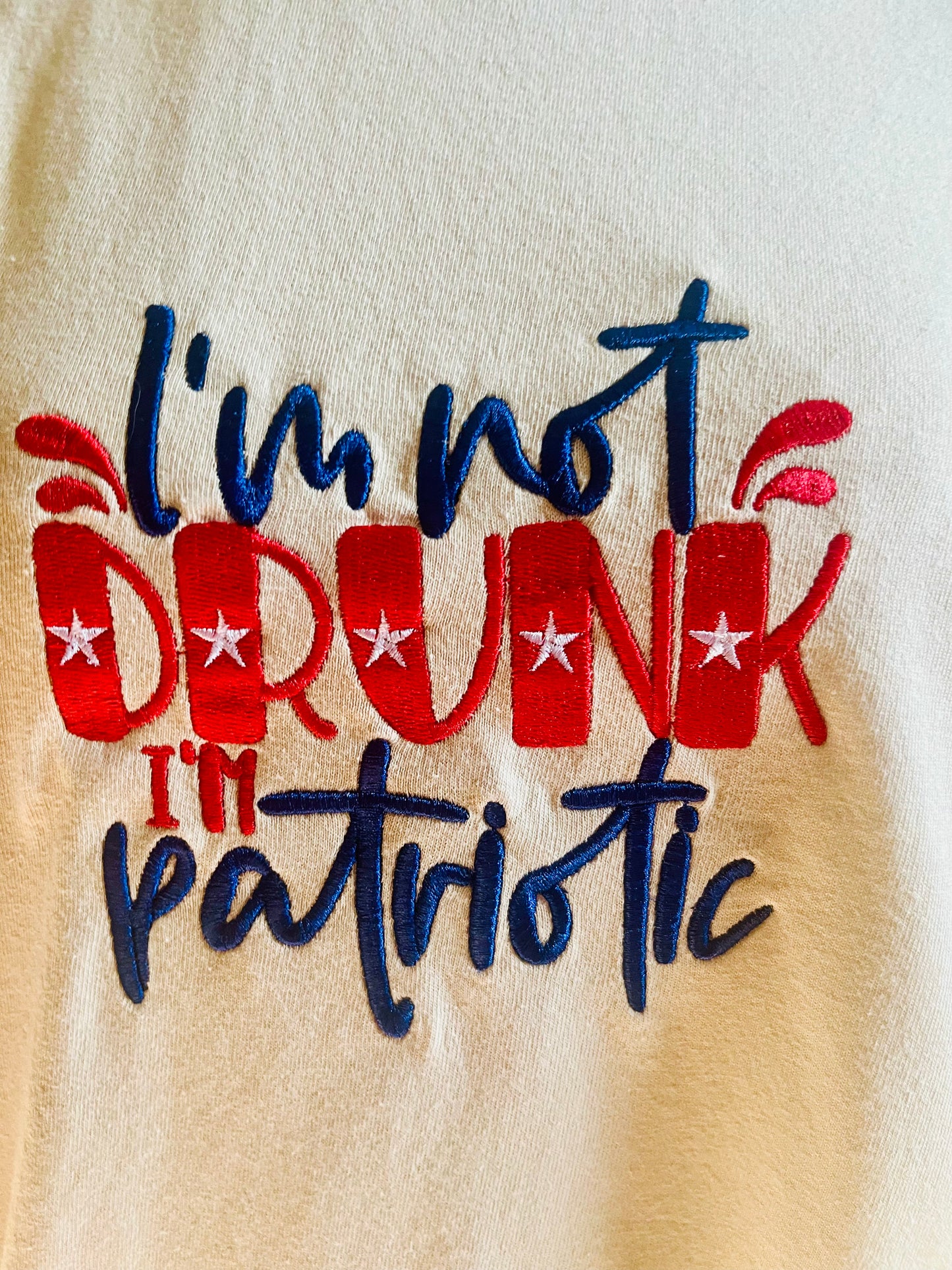 Embroidered Adult Patriotic TShirt - Celebrate Independence Day T-Shirt