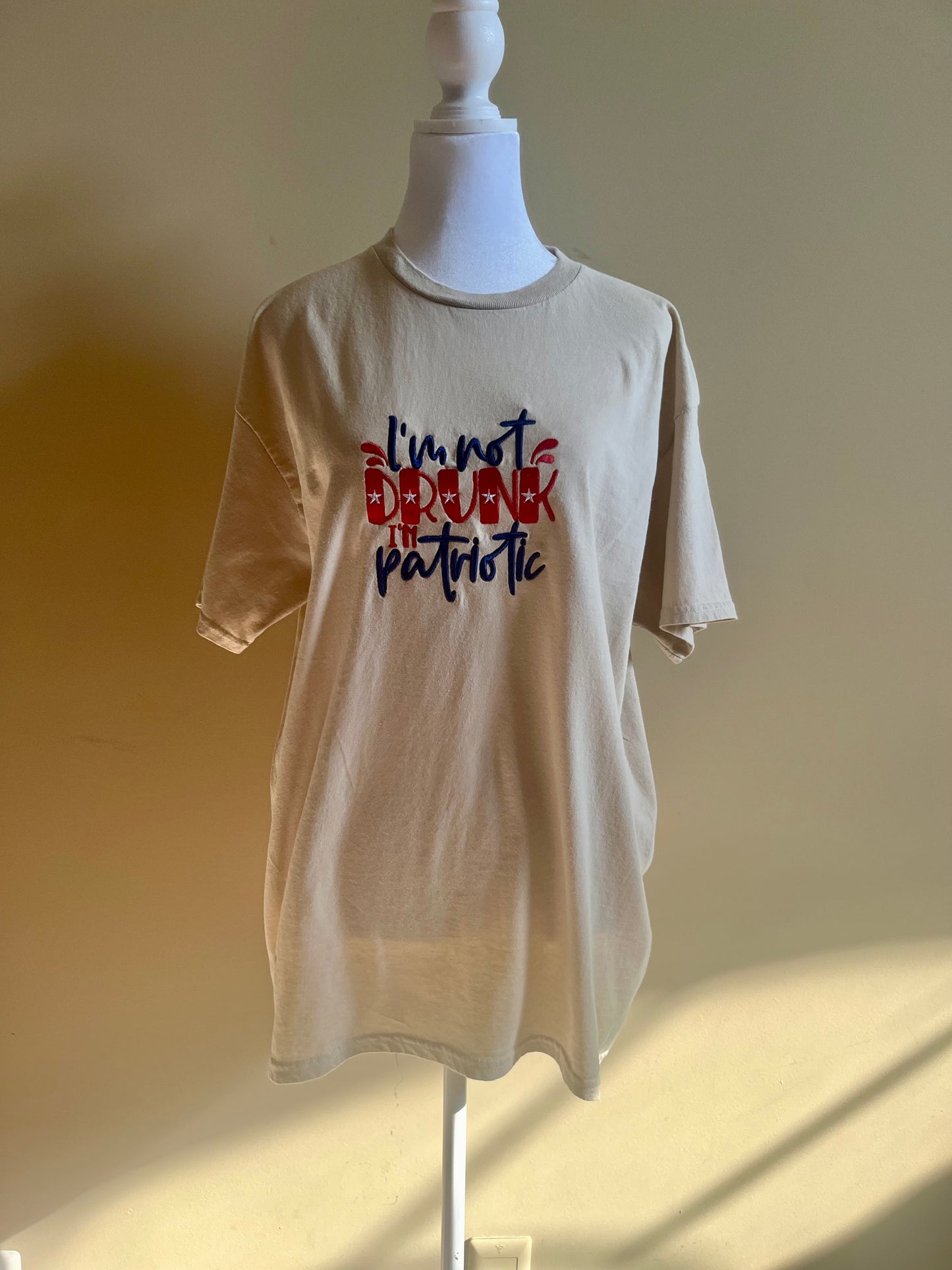 Embroidered Adult Patriotic TShirt - Celebrate Independence Day T-Shirt