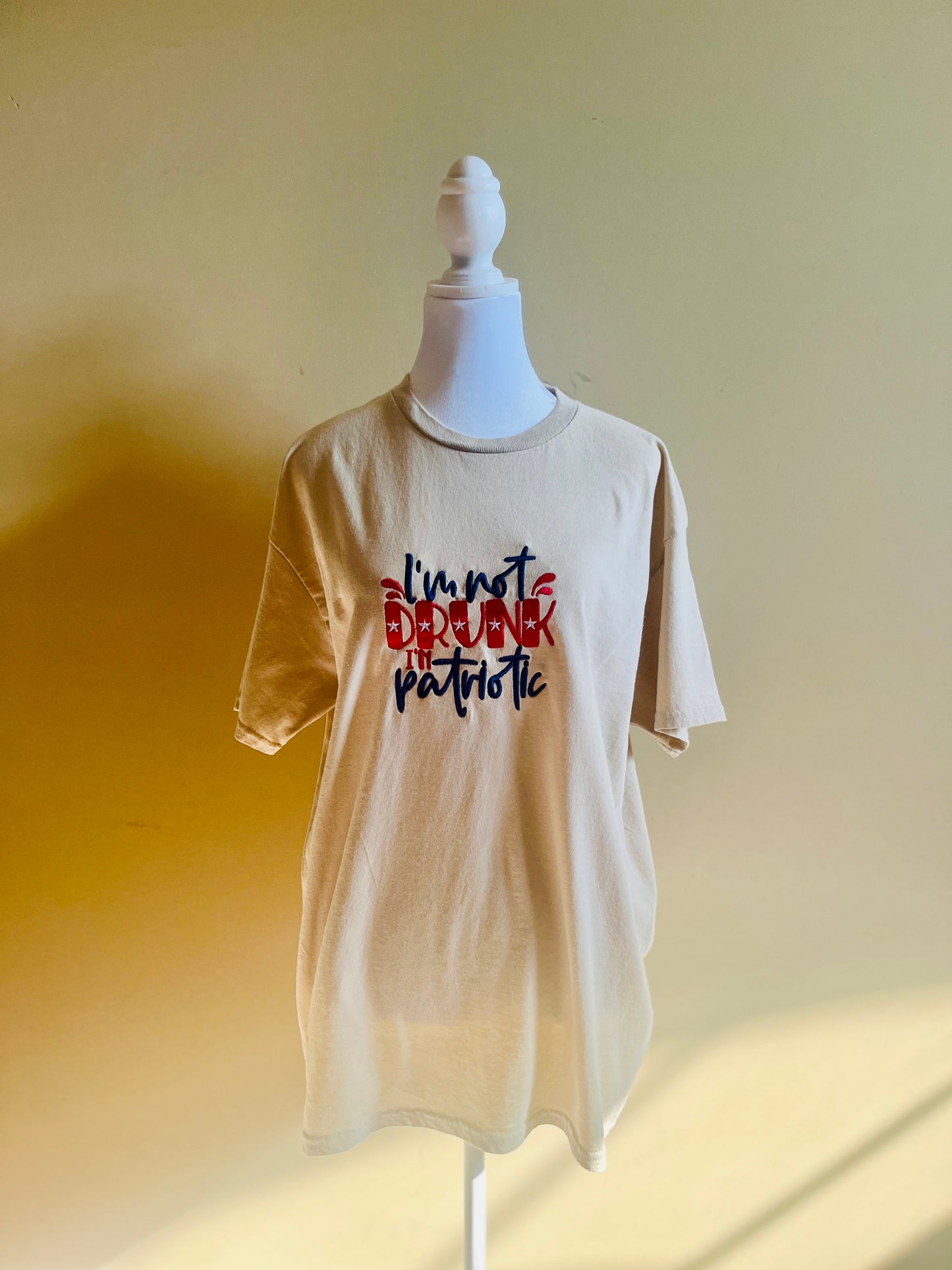 Embroidered Adult Patriotic TShirt - Celebrate Independence Day T-Shirt