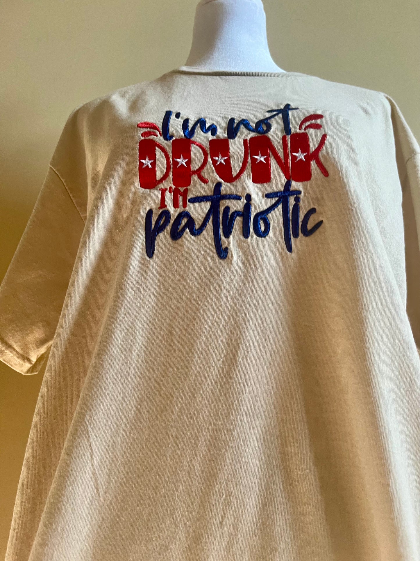 Embroidered Adult Patriotic TShirt - Celebrate Independence Day T-Shirt