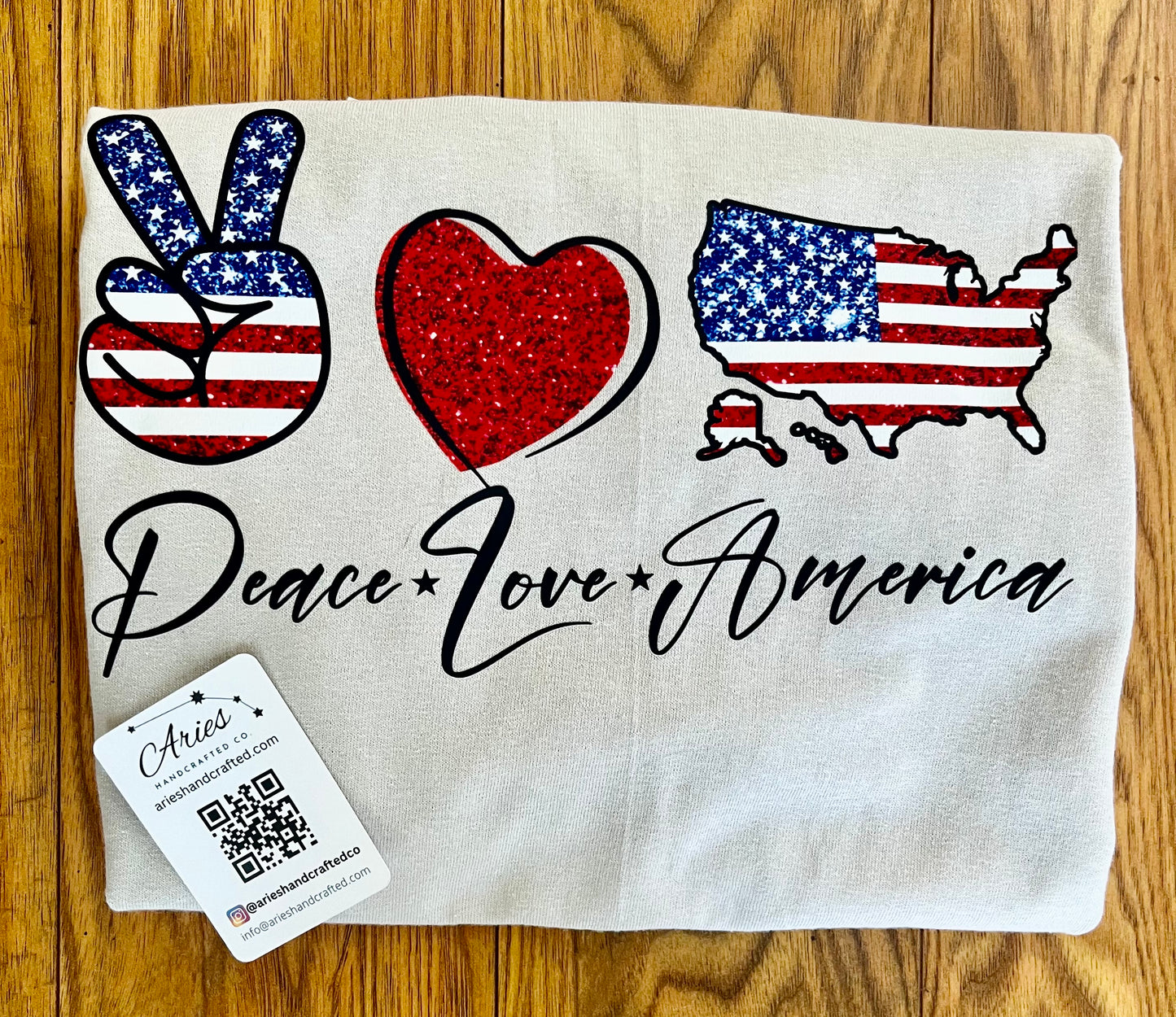 Peace+Love+America - 4th of July - America's Independence Day