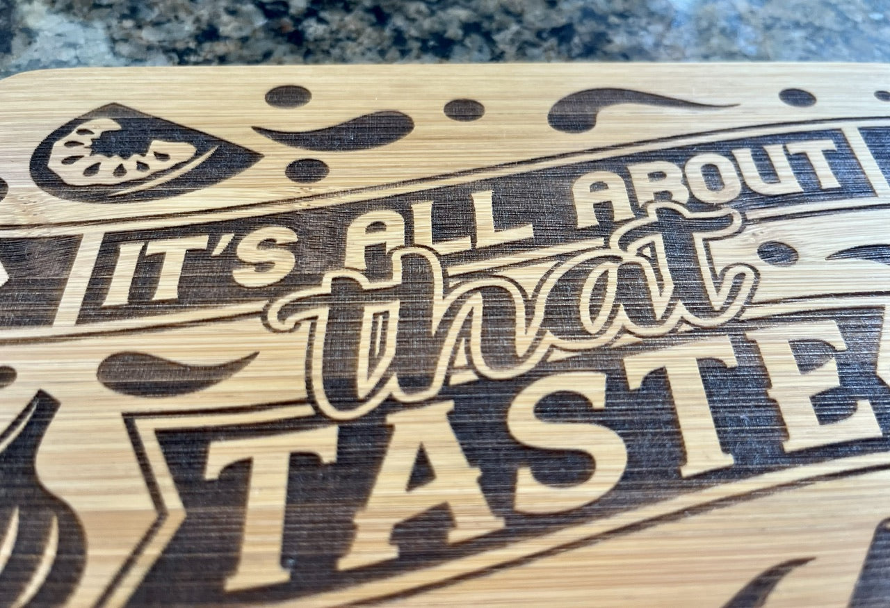Laser Engraved -Personalized Bamboo Cutting/Serving Board