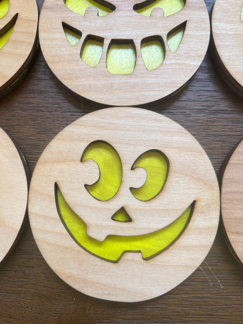Halloween coasters - Laser cut