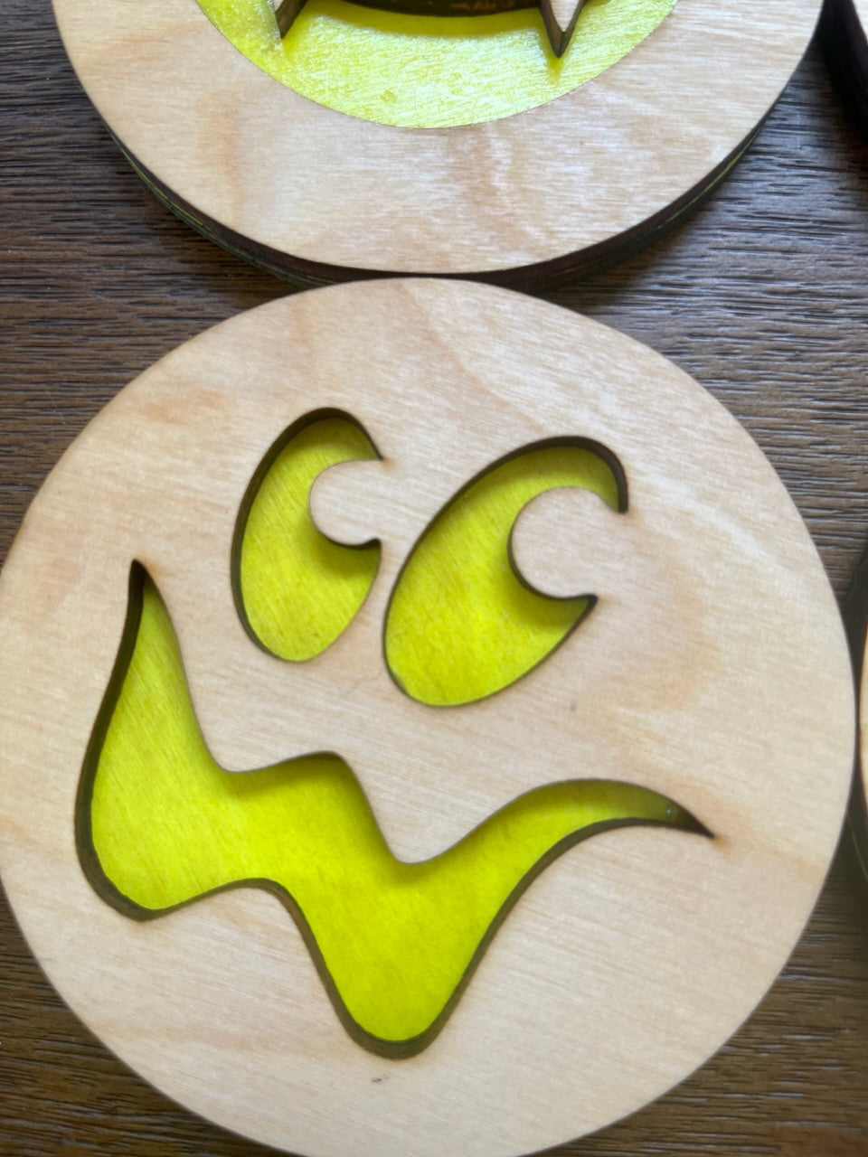 Halloween coasters - Laser cut