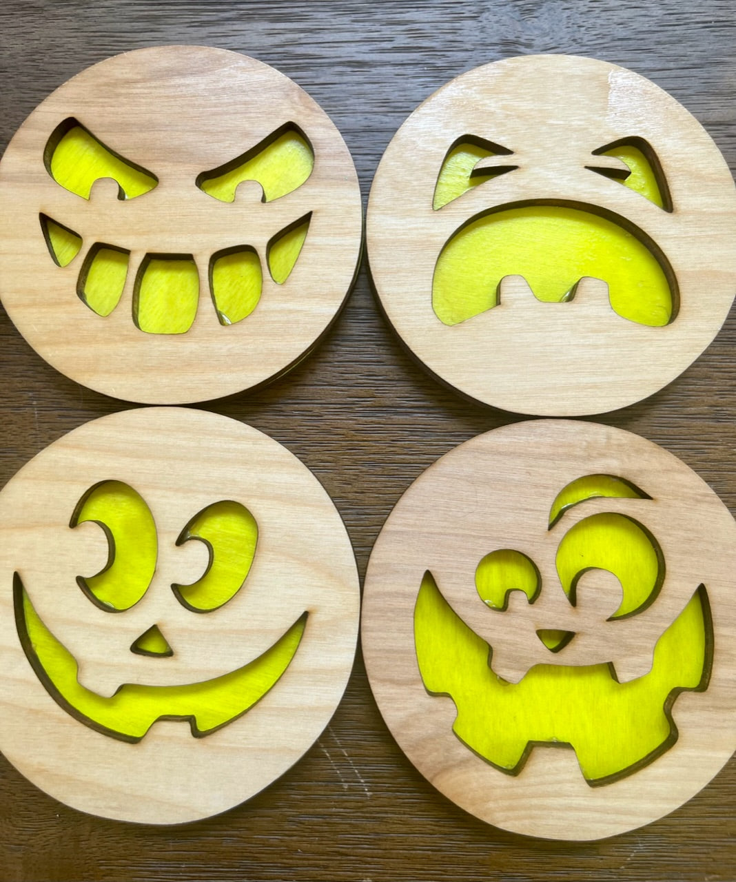 Halloween coasters - Laser cut