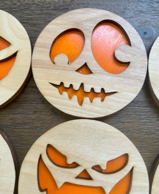 Halloween coasters - Laser cut