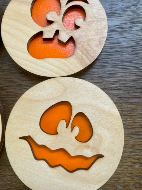 Halloween coasters - Laser cut