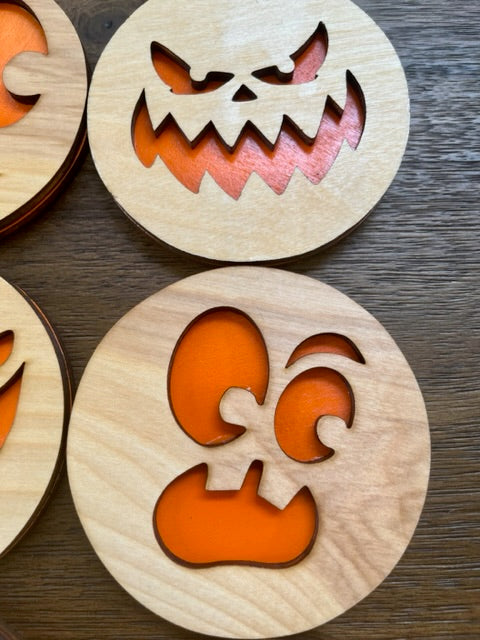 Halloween coasters - Laser cut