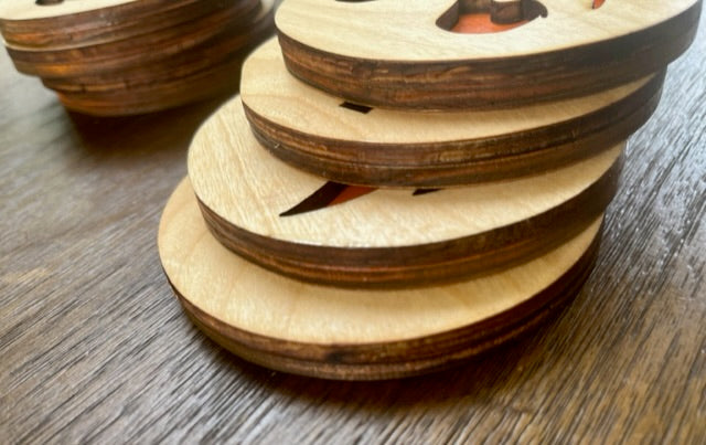 Halloween coasters - Laser cut