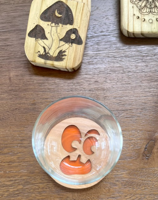 Halloween coasters - Laser cut