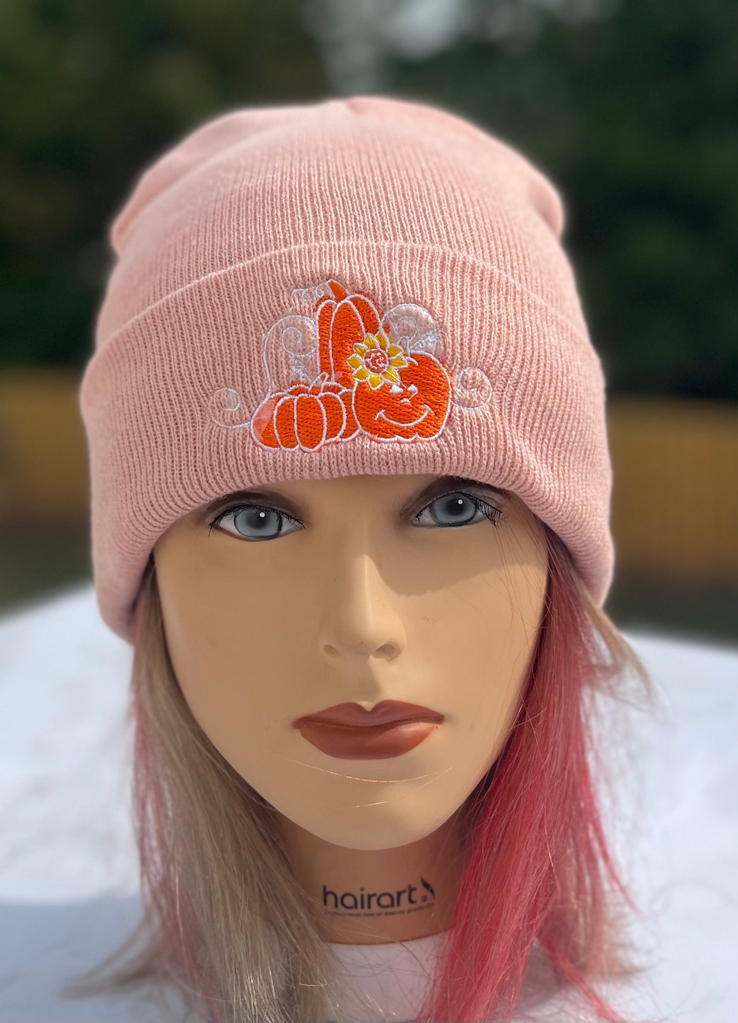 Embroidered Fall Beanies - Pumpkin patch- Fall accessories - multiple colors