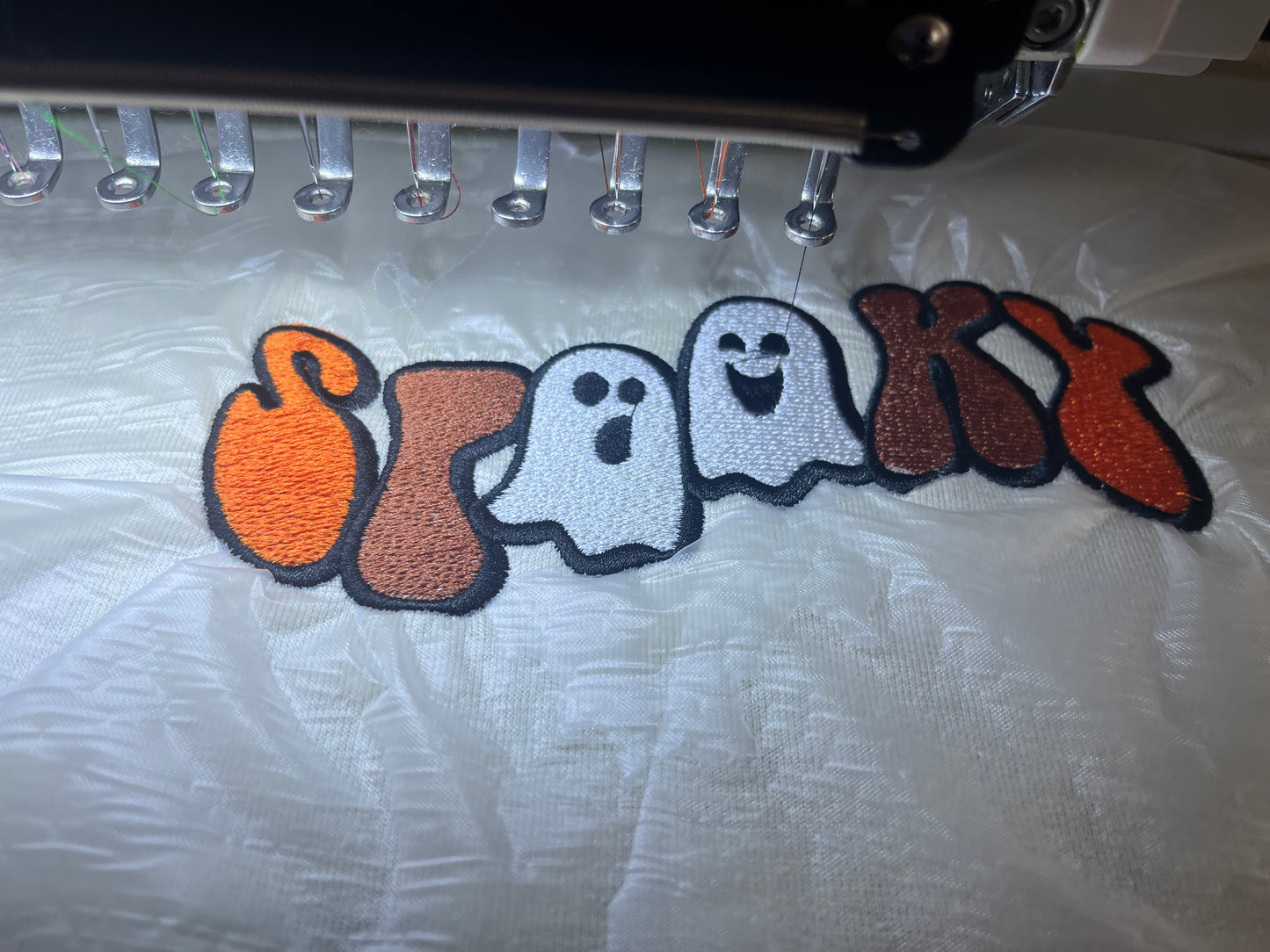 Spooky Season Embroidered Crew Neck