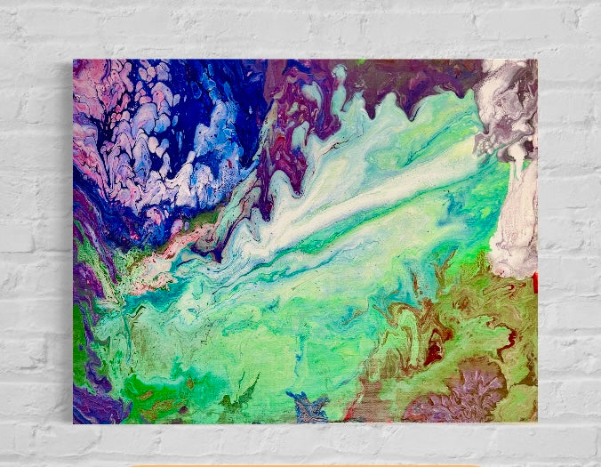"Down in the Valley" acrylic on canvas
