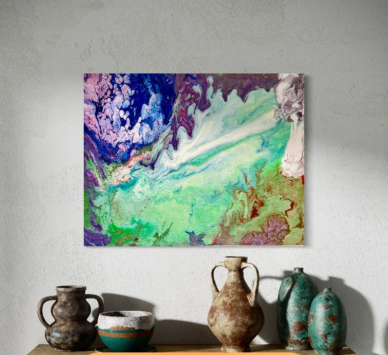 "Down in the Valley" acrylic on canvas