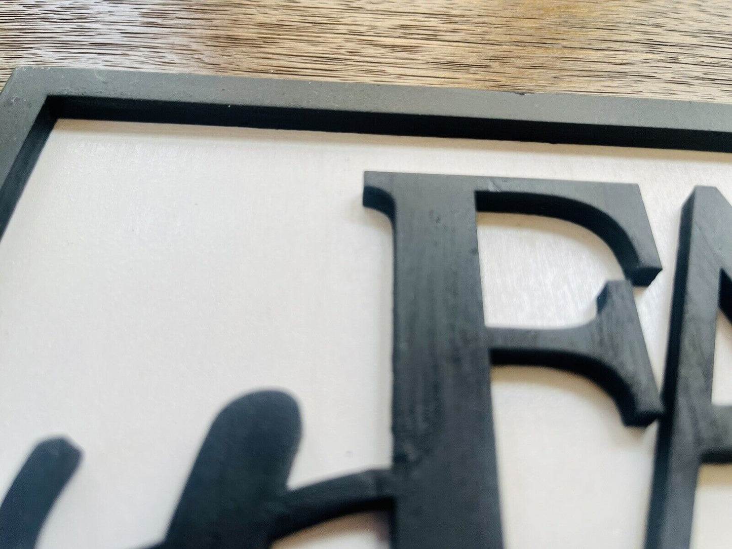 Family Time - wood sign- custom made- comfort colors- personalize- birch wood