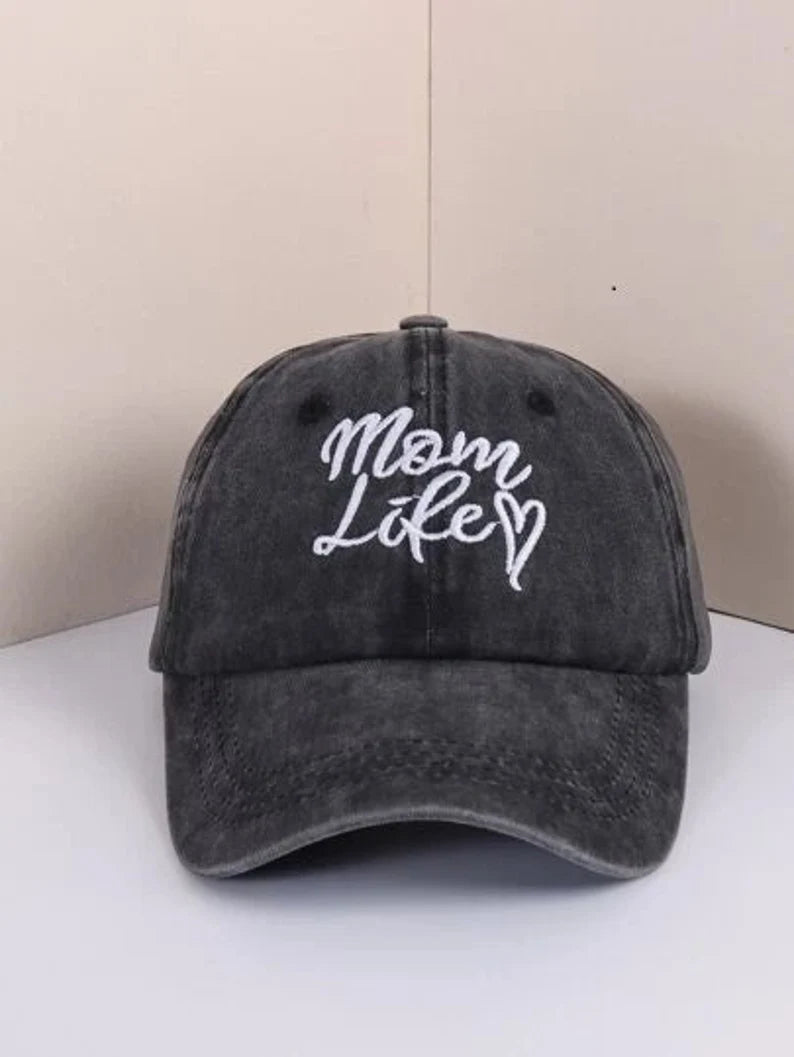 Mom Life Embroidered Cap