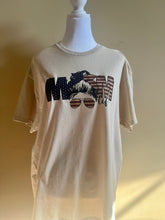 Load image into Gallery viewer, Patriotic MOM -USA Flag TShirt - Celebrate Independence Day July 4th
