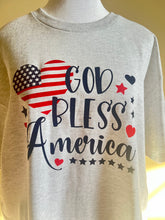 Load image into Gallery viewer, Independence Day T-Shirt, God Bless America
