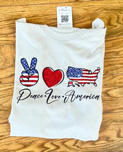 Load image into Gallery viewer, Peace+Love+America - 4th of July - America&#39;s Independence Day
