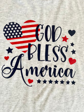 Load image into Gallery viewer, Independence Day T-Shirt, God Bless America
