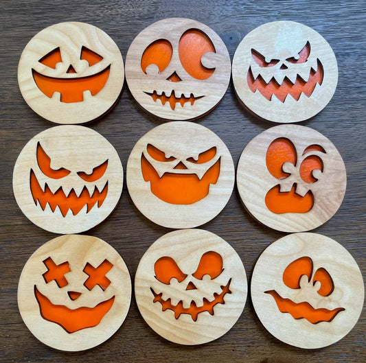 Halloween coasters - Laser cut