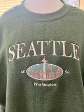 Load image into Gallery viewer, Seattle, Washington Embroidered Crewneck long sleeve
