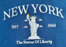 Load image into Gallery viewer, Embroidered crewneck sweatshirt New York City Statue of Liberty
