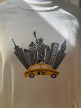 Load image into Gallery viewer, New York City and Yellow Cab embroidered crew neck
