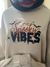 Load image into Gallery viewer, Spooky Vibes embroidered crew neck
