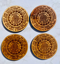 Load image into Gallery viewer, Irish Blessing Wood Coasters -set of 4
