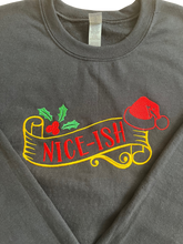 Load image into Gallery viewer, Embroidered Christmas Sweatshirt long sleeve
