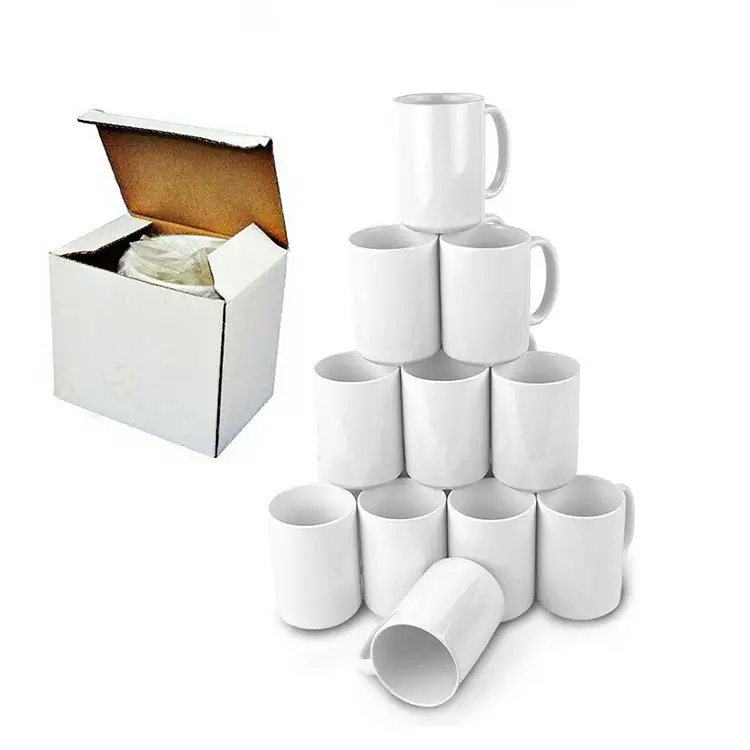Sublimation mug blank sublimation coffee mug heat press sublimation cup dishwasher safe microwave safe mug for sublimation art crafts dyi mug